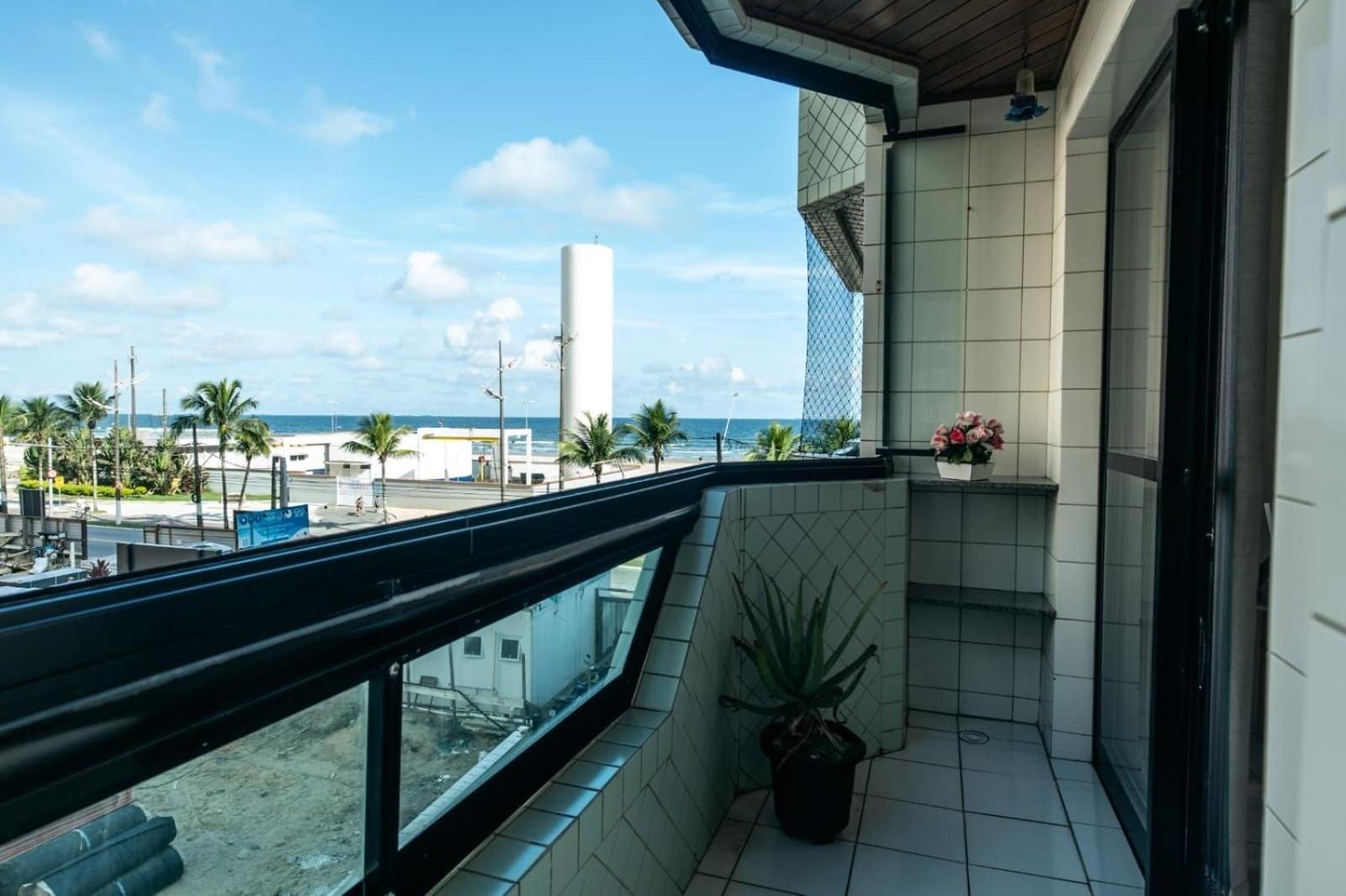 Frente Vista Mar Com Varanda Wi Fi 300Mbps E 10M Da Praia Da Tupi - Estacionamento Gratuito Praia Grande  Eksteriør bilde