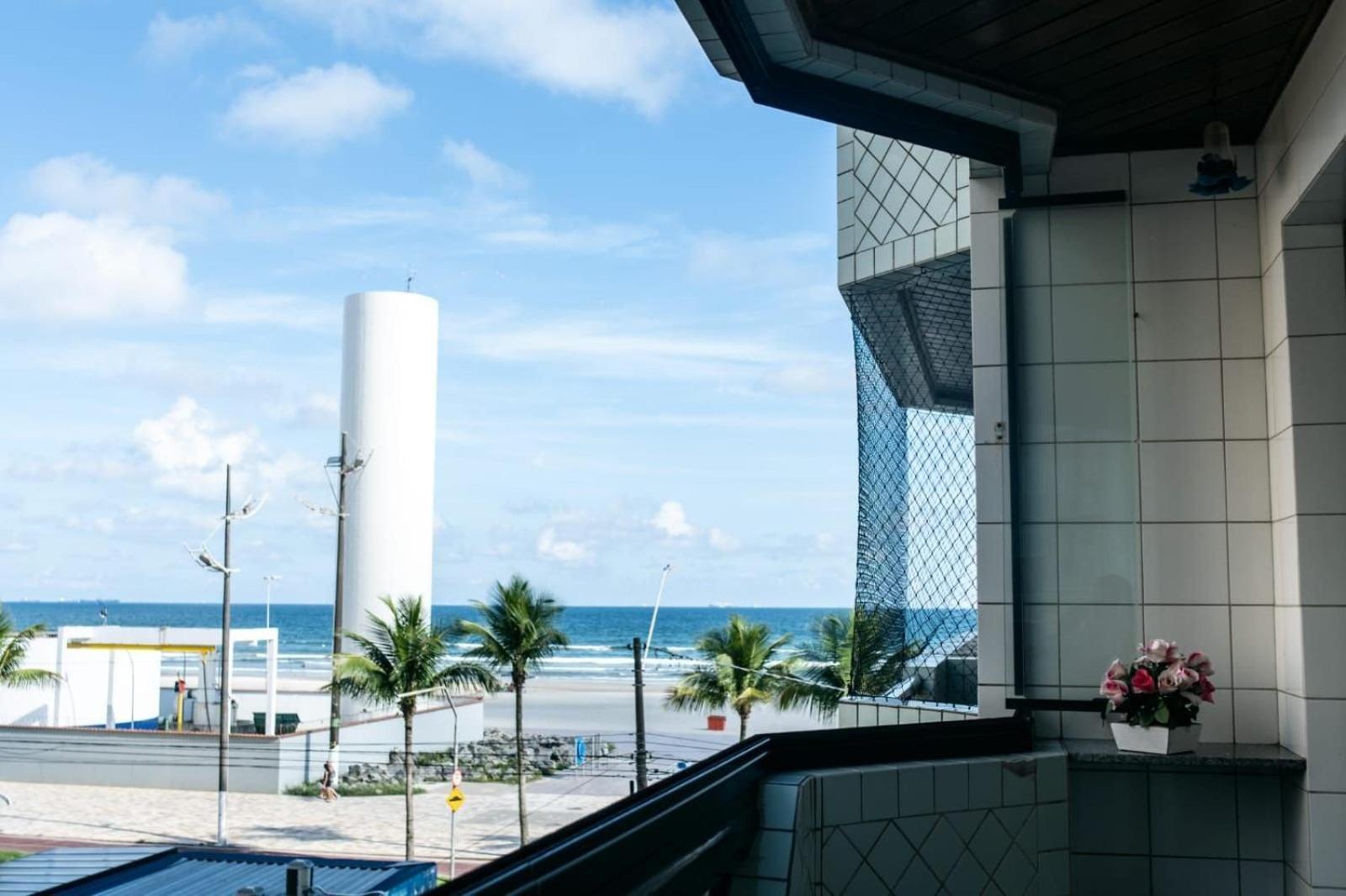Frente Vista Mar Com Varanda Wi Fi 300Mbps E 10M Da Praia Da Tupi - Estacionamento Gratuito Praia Grande  Eksteriør bilde